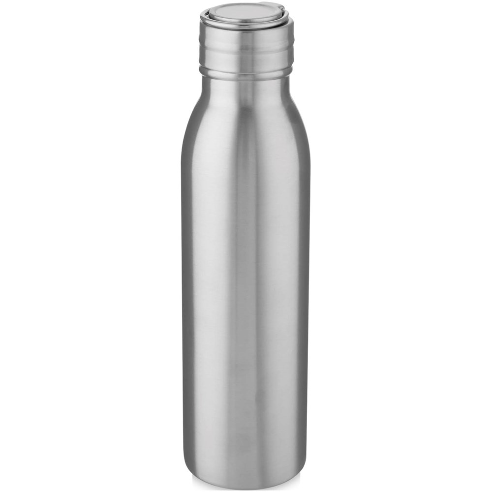 Bouteille d'eau Harper de 720 ml en acier inoxydable certifié RCS avec boucle métallique Argent