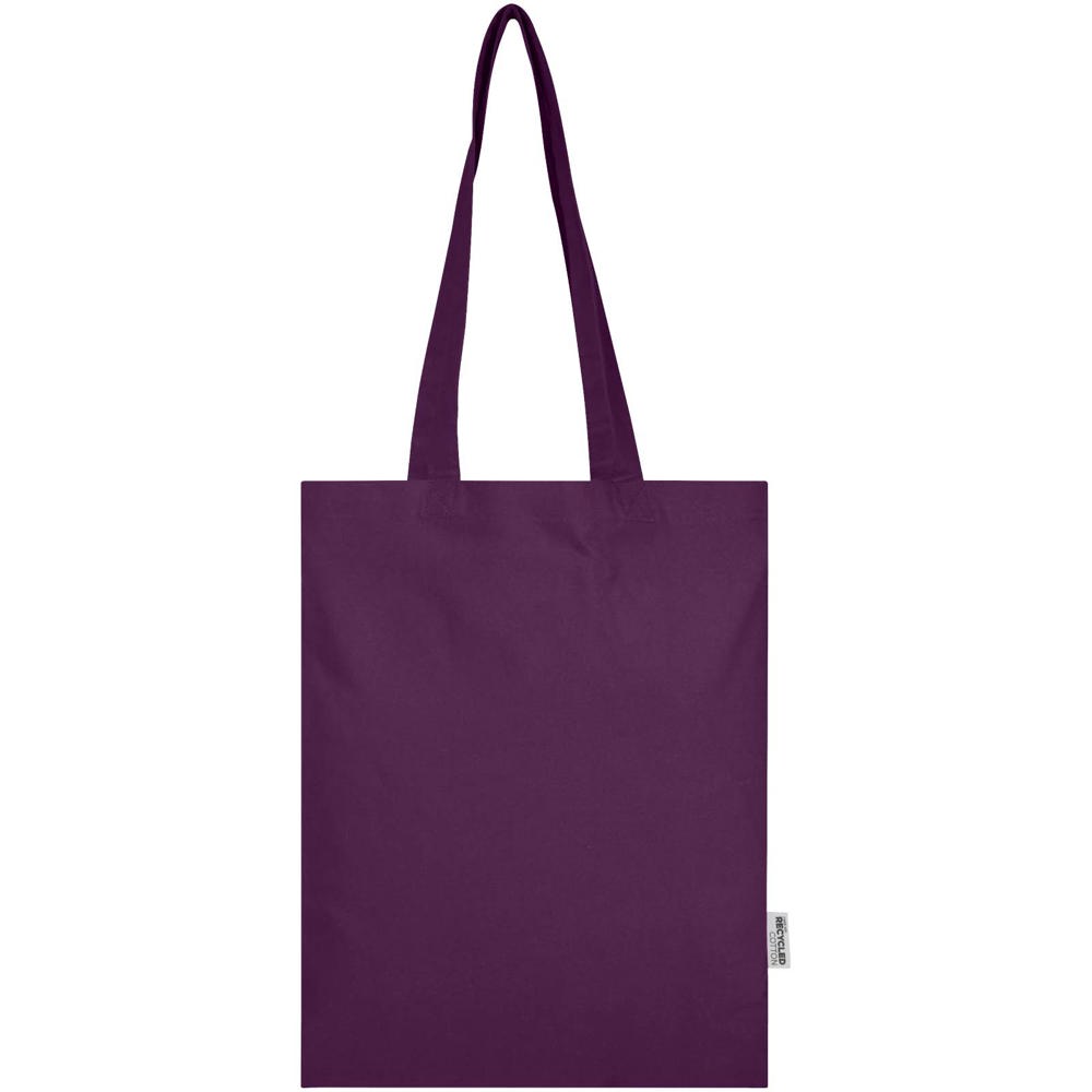 Madras Blend 140 g/m² Tragetasche aus GRS-recycelter Baumwolle 7L lila