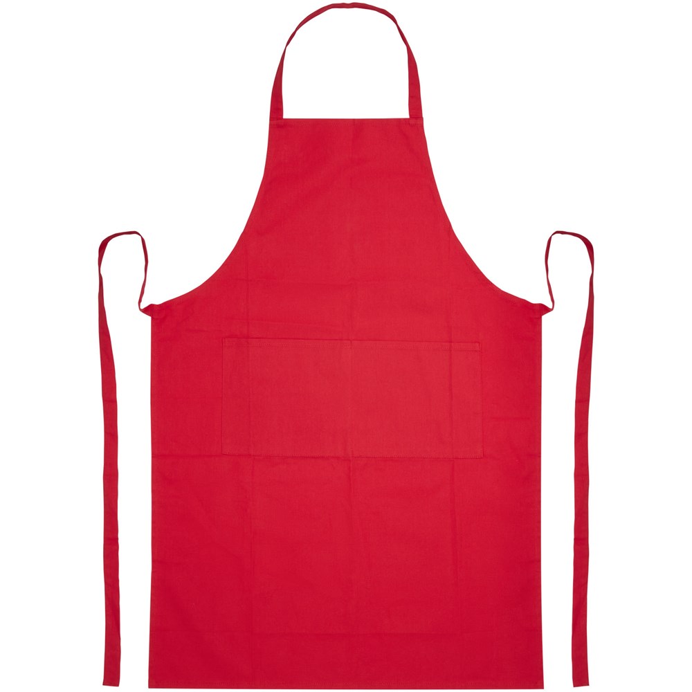 Tablier Orissa en coton biologique de 200 g/m2 Rouge