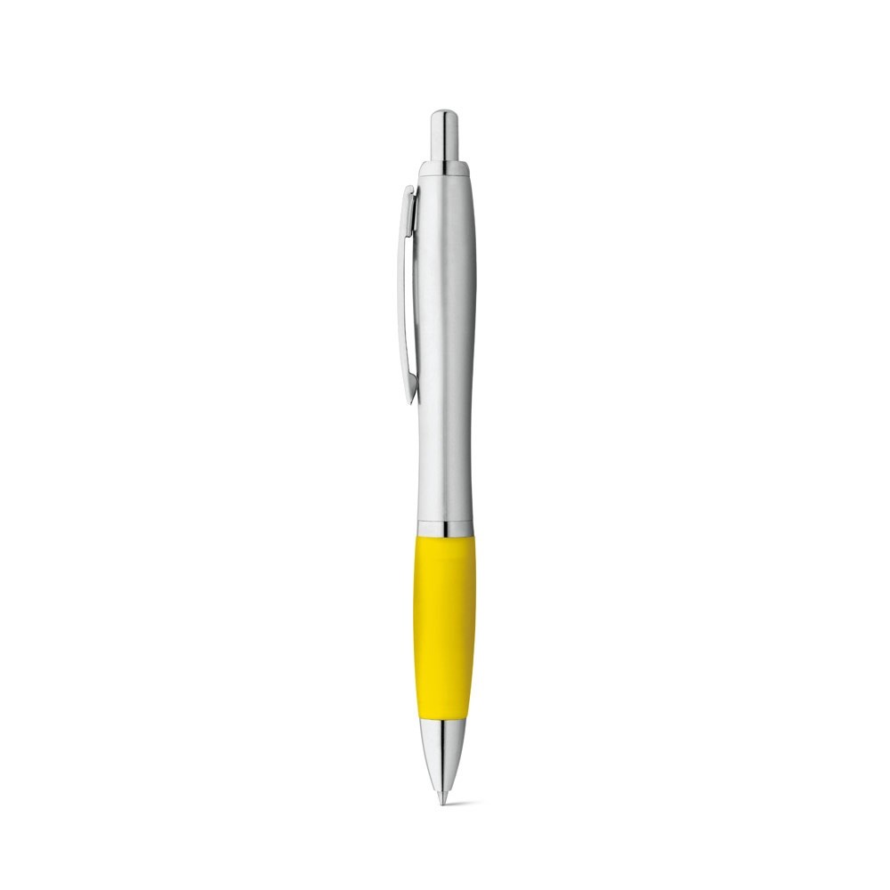 SWING Stylo à bille en ABS avec clip en aluminium jaune