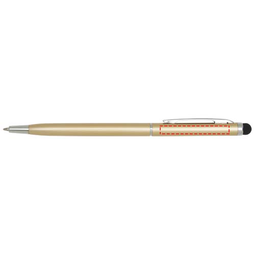 Stylo bille en aluminium Ore avec stylet (encre bleue) Champagne