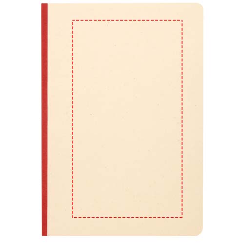 Liliana A5 Zuckerrohr und RPET Softcover Notizbuch ziegelstein