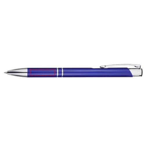 Moneta Kugelschreiber aus recyceltem Aluminium (blaue Mine) royalblau