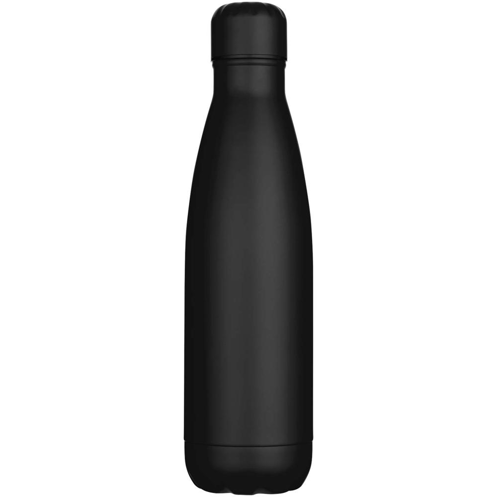 Bouteille d’eau Cove de 750 ml en acier inoxydable recyclé certifié RCS à simple paroi noir