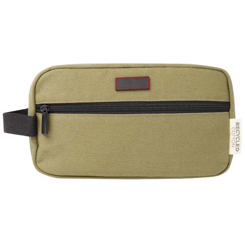 Joey Kosmetiktasche aus GRS recyceltem Canvas 3,5 L olive