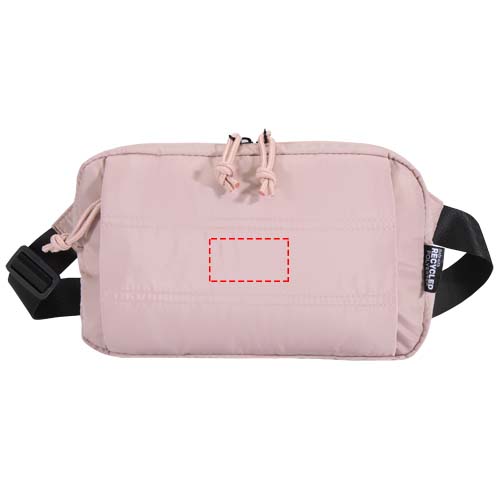 Sac pour la taille Puffer recyclé certifié GRS de 1,5 L Rose poudré