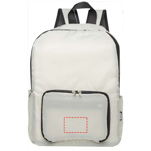 EcoFold faltbarer RPET Rucksack 15 L Sandstone