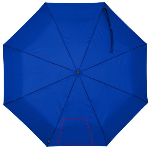 Parapluie pliable Gale de 69 cm à ouverture et fermeture automatiques en RPET Bleu royal