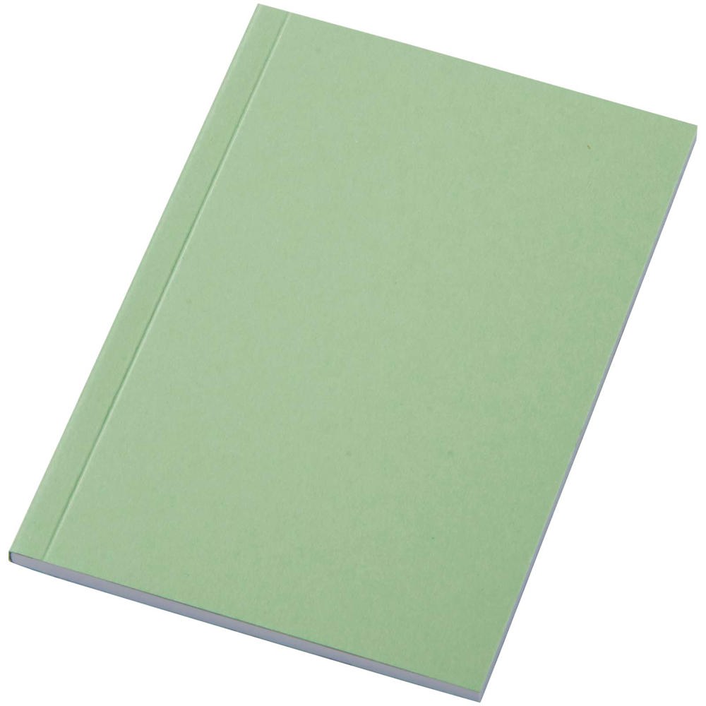 Cahier Novella Austen A6 recyclé à couverture souple de 50 feuilles Vert