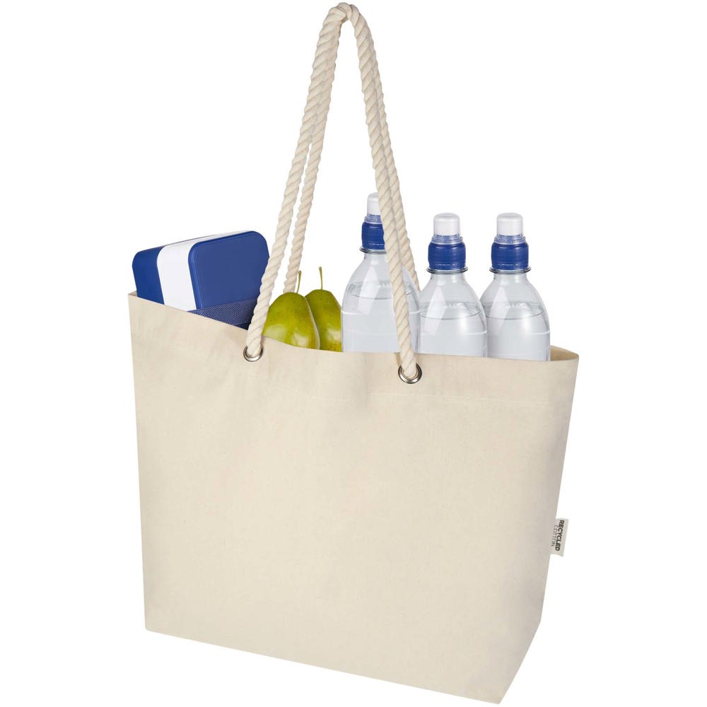 Florida 270 g/m² Strandtragetasche aus recyceltem GRS-Material natur, natur