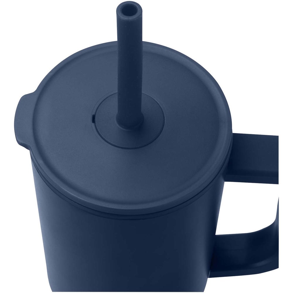 Brady 900 ml RCS-zertifizierter Isolierbecher mit Silikon Trinkhalm navy