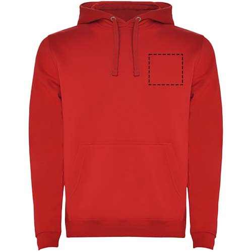 Sweat à capuche Urban pour homme rouge