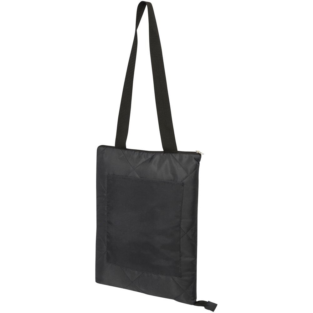 Clary Picknickdecke aus Recyceltem GRS-Polyester Schwarz