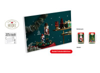 Tisch Adventskalender Heidel Schokotäfelchen individuell bedruckt
