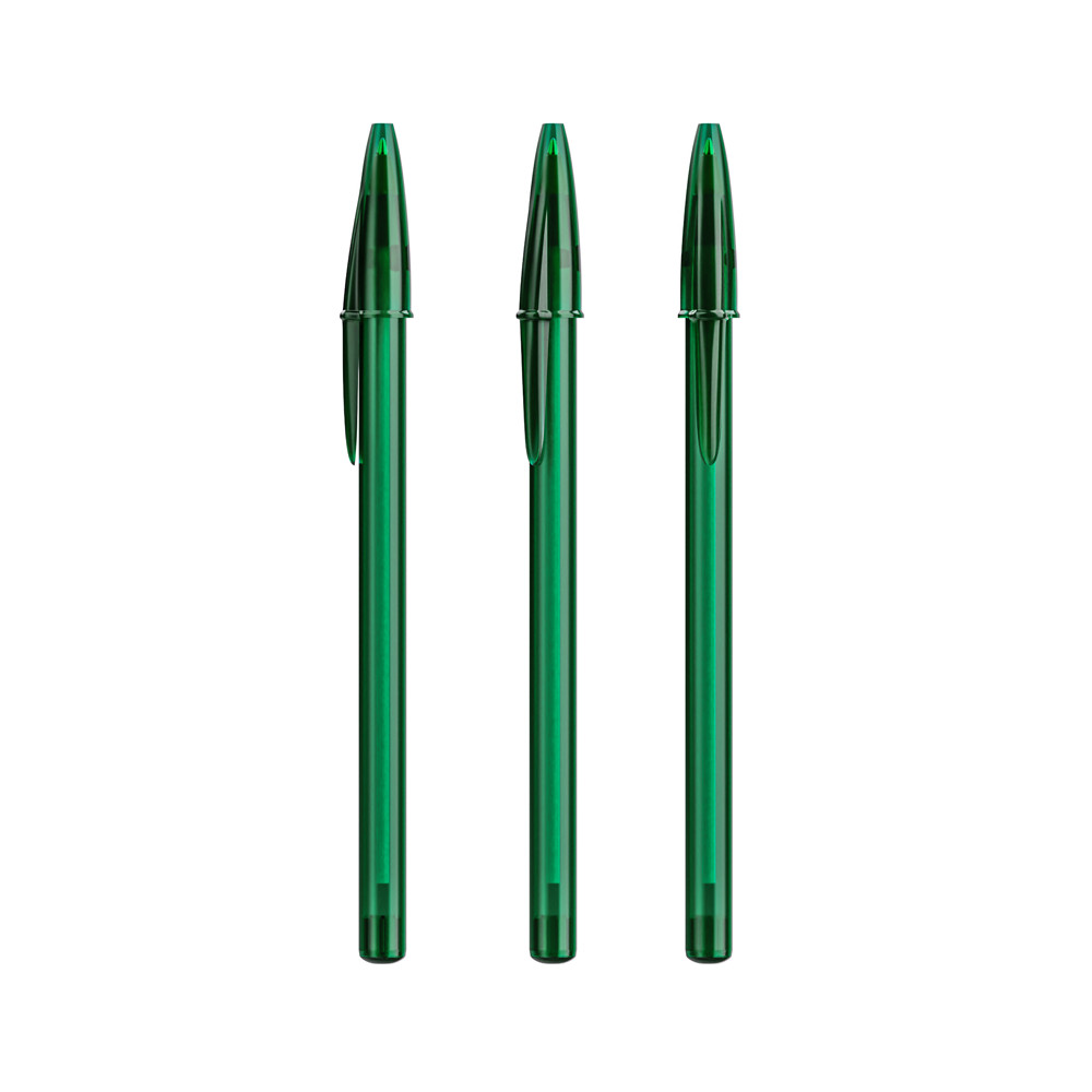 BIC® Style Kugelschreiber Transparent Grün/ Transparent Grün/ Blaue Tinte