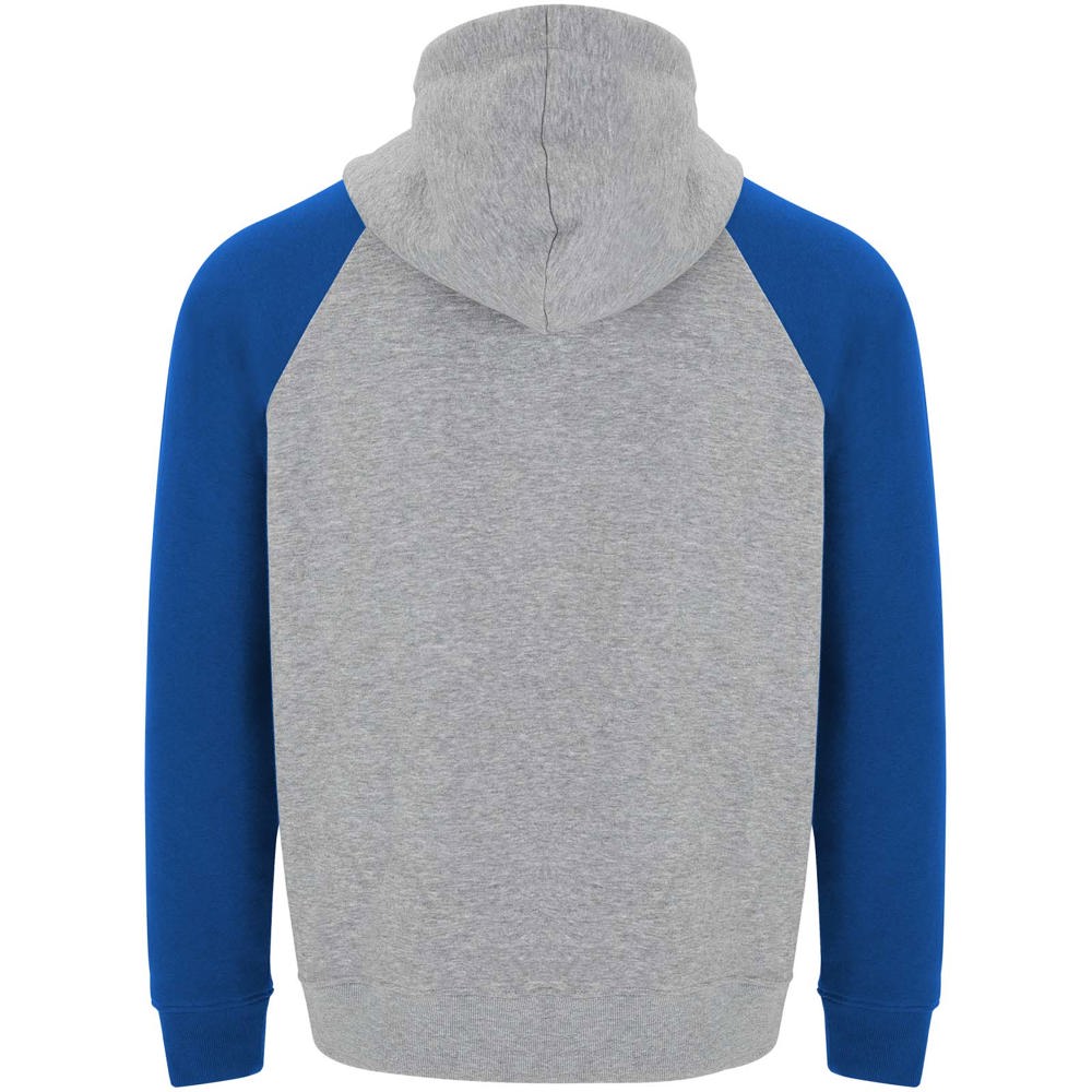 Badet zweifarbiger Kapuzenpullover für Kinder heather grau, royalblau