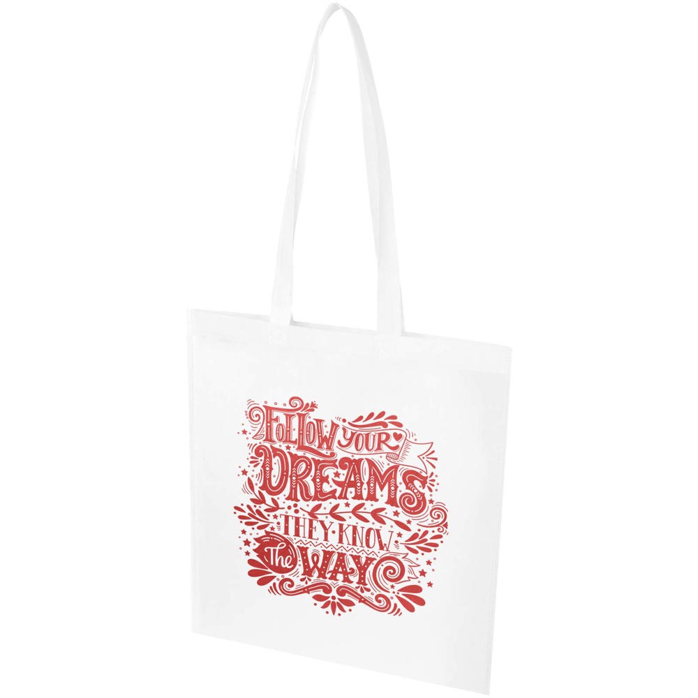 Sac shopping convention EcoSeal de 6 L non tissé en matériaux recyclés certifiés GRS Blanc