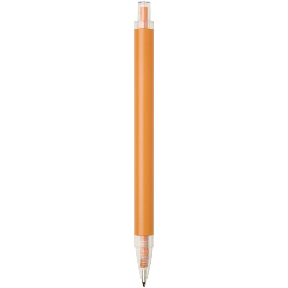Stylo à bille Spectrum en aluminium recyclé (encre bleue) orange