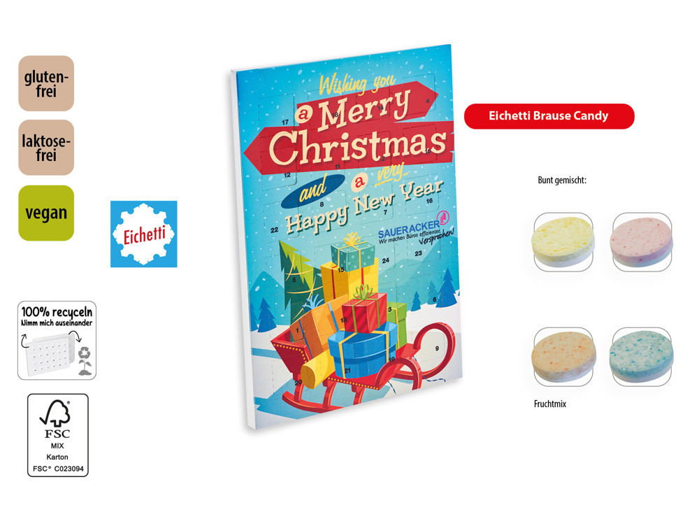 Tisch Adventskalender Eichetti Brause Candy