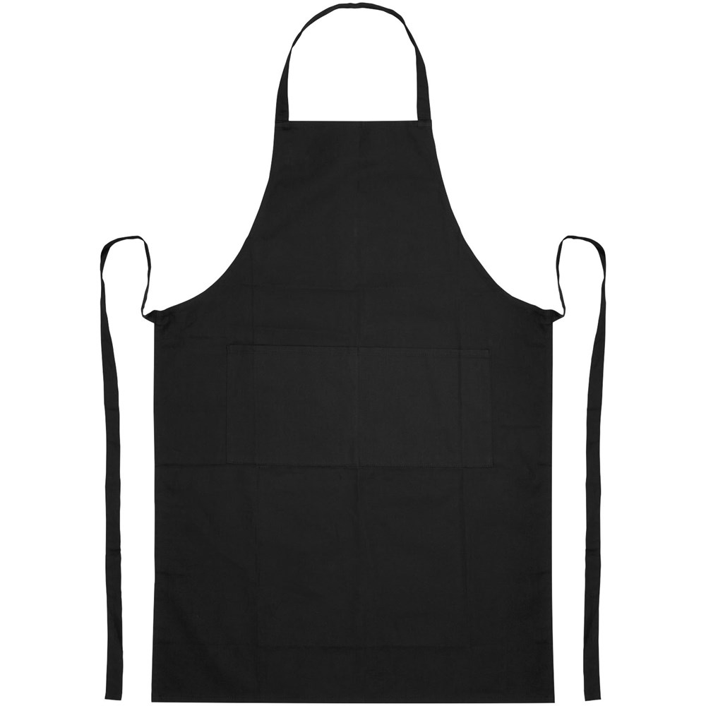 Tablier Orissa en coton biologique de 200 g/m2 Noir