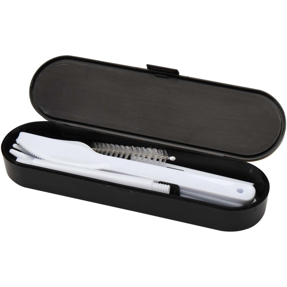 Ensemble de couverts Runa avec couvercle en bambou noir