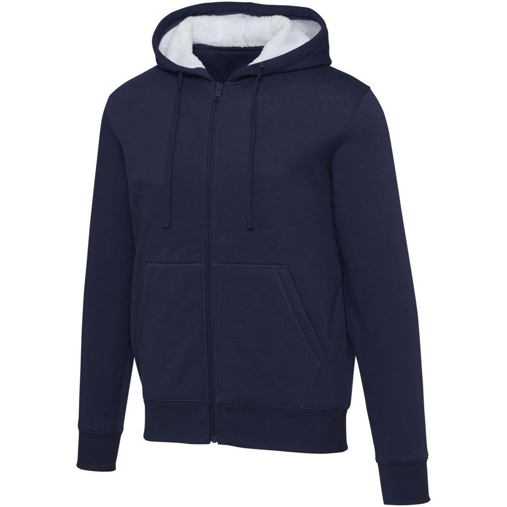 Natron 320 g/m² Sherpa-Kapuzenjacke mit Reissverschluss