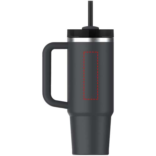 Stanley Quencher® H2.0 FlowState™ 890 ml Thermobecher aus recyceltem Edelstahl Schwarz