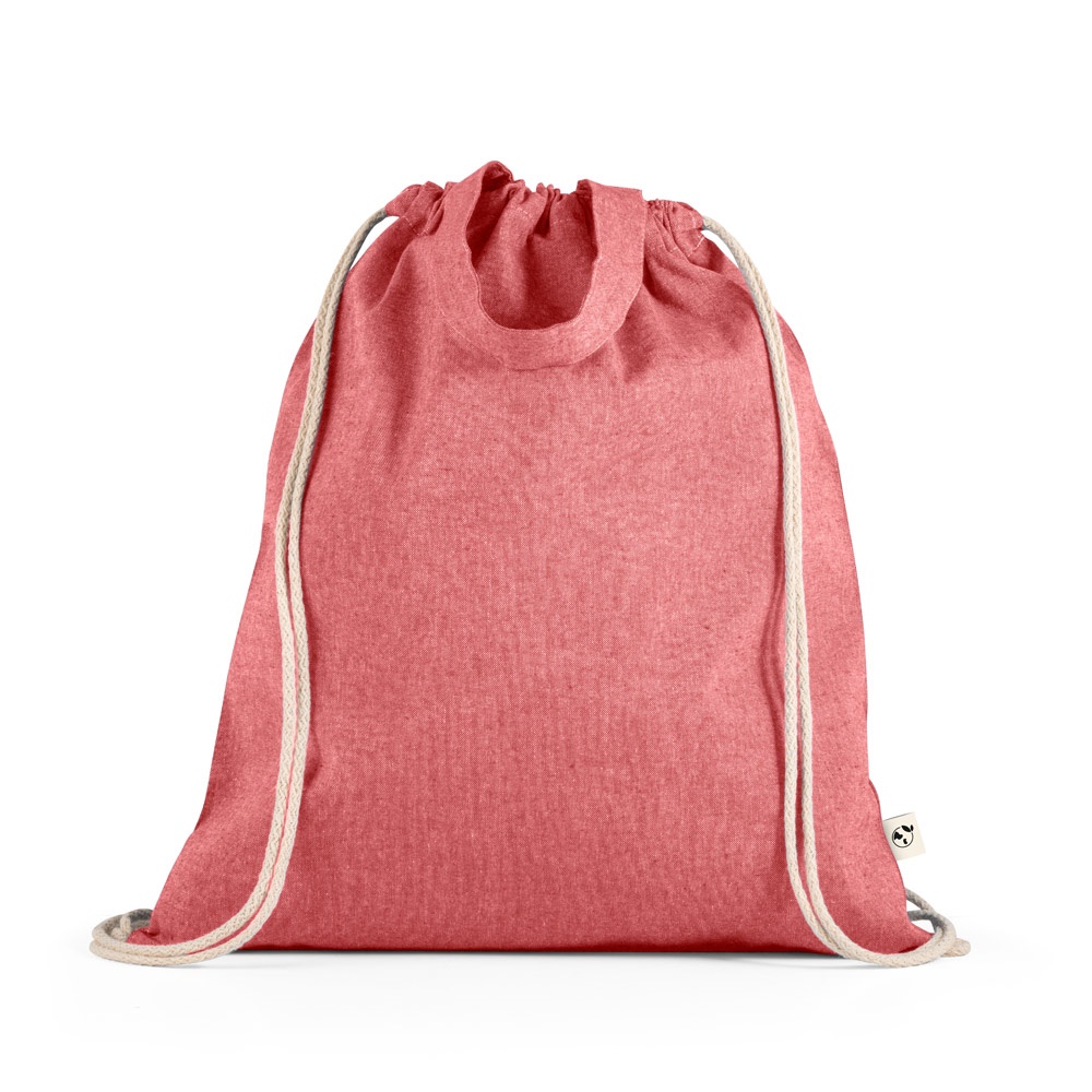 RISSANI Sac à dos avec coton recyclé (70%) et polyester (30% rPET) (140 g/m²) rouge