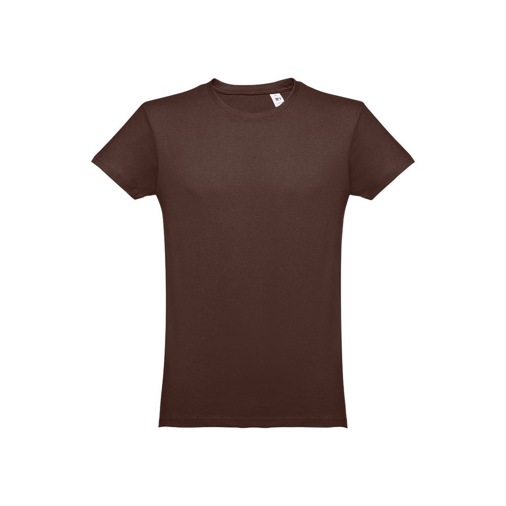 THC LUANDA Herren-T-Shirt aus Baumwolle im Schlauchformat Dunkelbraun