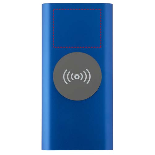 Batterie de secours sans fil en aluminium recyclé Juice type-C de 8 000 mAh Bleu royal