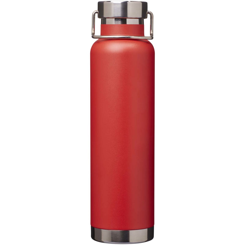 Bouteille avec isolation sous vide Astra de 650 ml en cuivre et acier inoxydable recyclé certifié RCS Rouge
