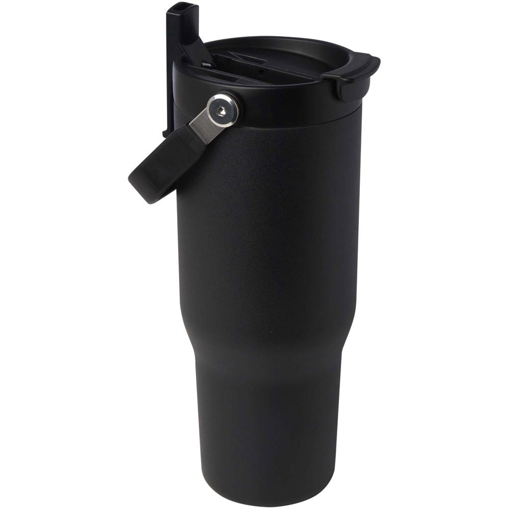 Bronx 900 ml RCS-zertifizierter Kupfer-Vakuum Isolierbecher aus Edelstahl mit Doppelfunktionsdeckel schwarz