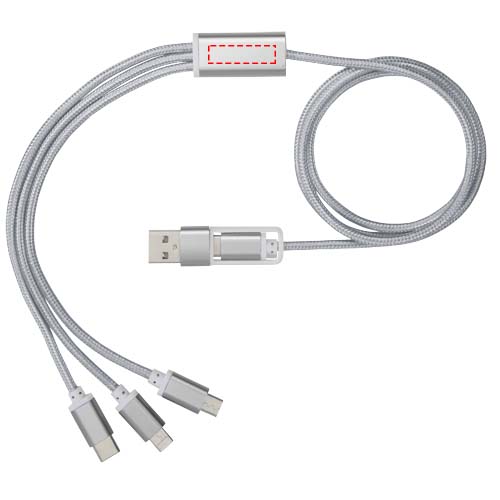 Câble de charge 5-en-1 Versatile Argent
