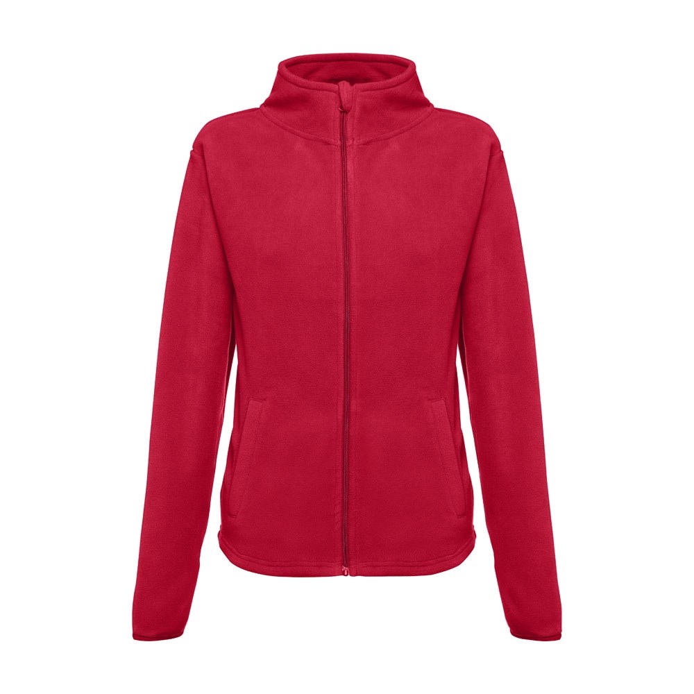 THC HELSINKI WOMEN Polarfleecejacke aus Polyester mit Gürtel für Damen Rot