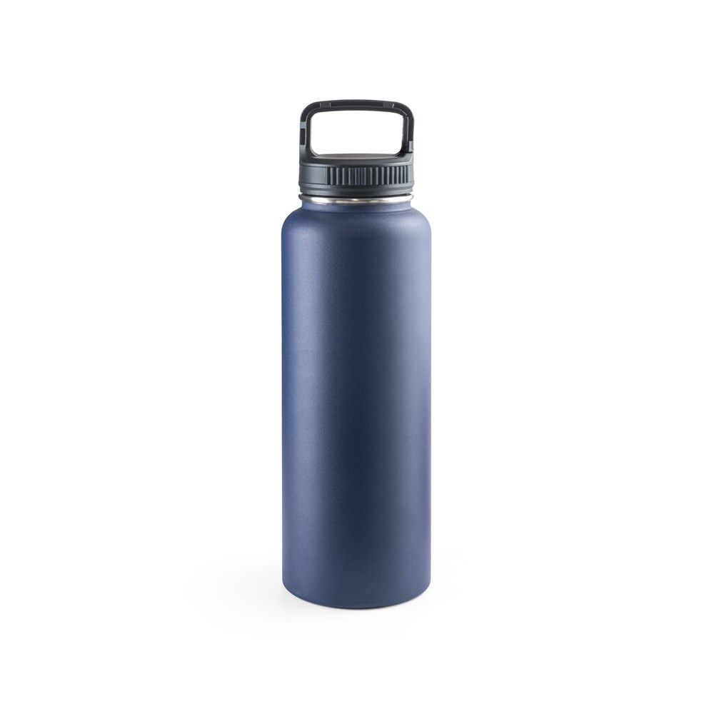 SINNER Flasche aus 90% recyceltem Edelstahl mit einem grossen Fassungsvermögen von bis zu 1200 ml dunkelblau