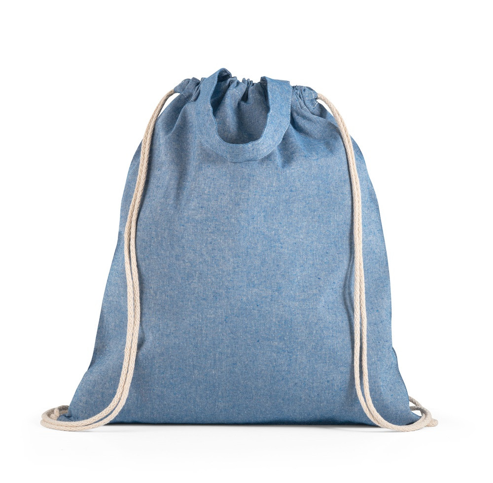 RISSANI. Tragetasche/Turnbeutel (2in1) aus recycelter Baumwolle (70%) und polyester (30% rPET) (140