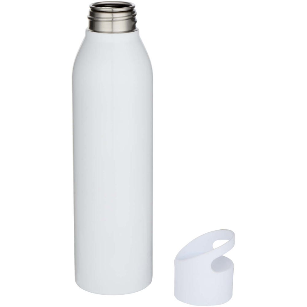 Sky 650 ml RCS-zertifizierte, einwandige Trinkflasche aus recyceltem Edelstahl weiss