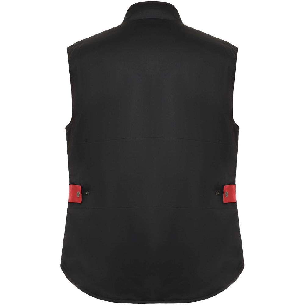 Armada Arbeitsweste mit mehreren Taschen schwarz, rot