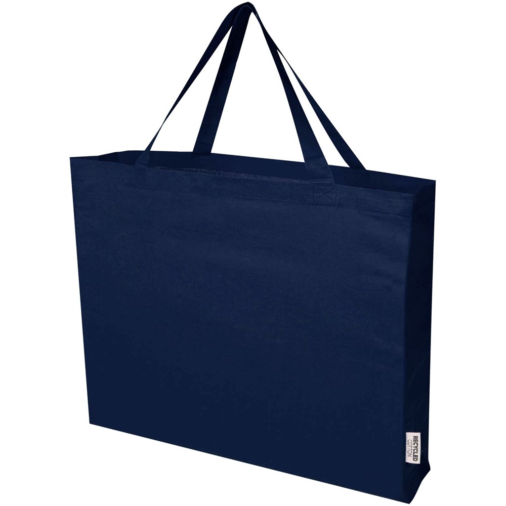 Odessa 220 g/m² Baumwoll Tragetasche aus GRS recycelter Baumwolle 40L navy