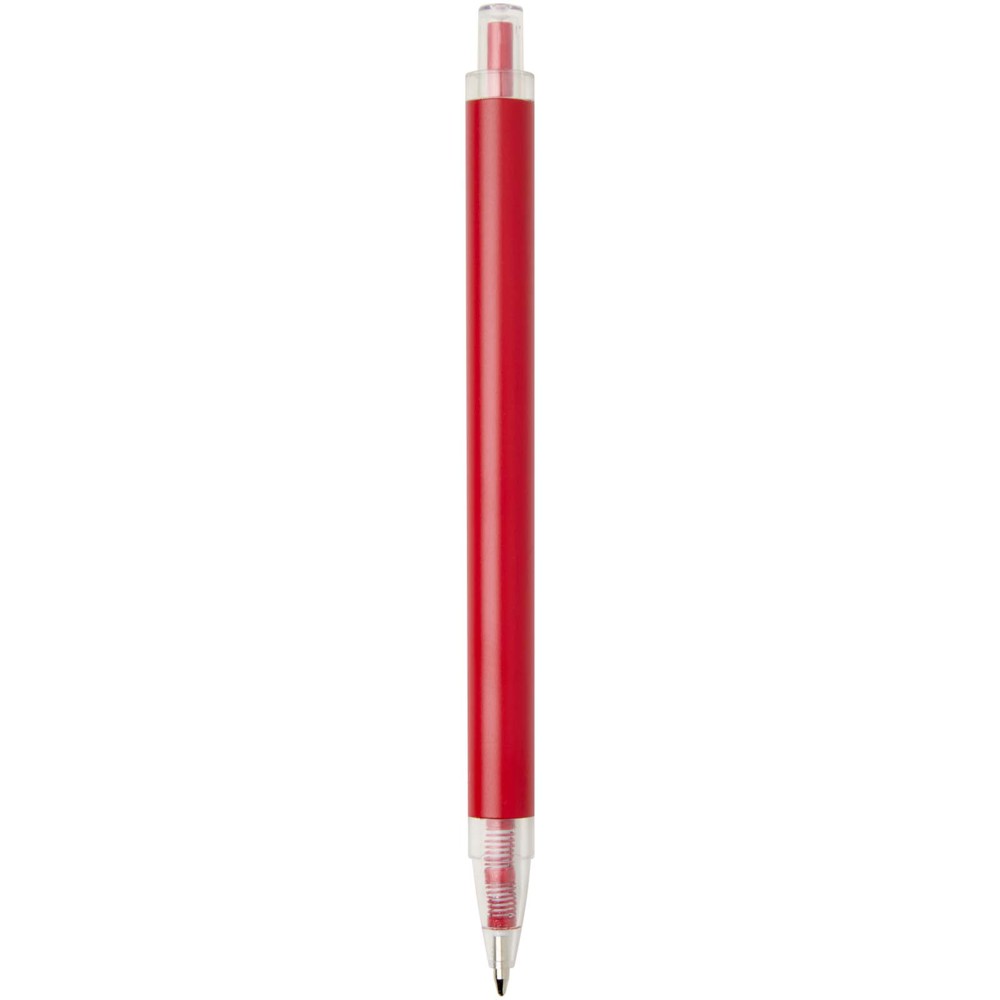 Stylo à bille Spectrum en aluminium recyclé (encre bleue) rouge