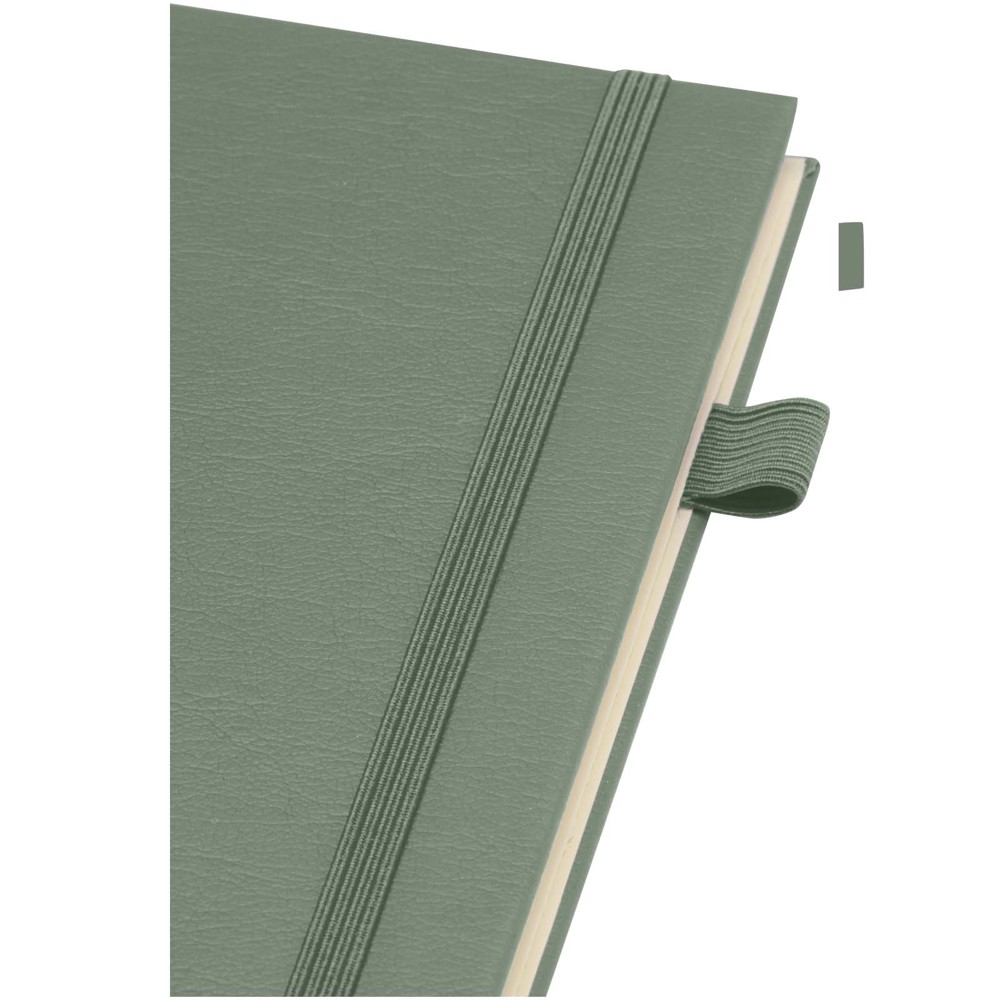 Cahier à spirales Liss A5 à couverture rigide en plastique recyclé Vert bruyère