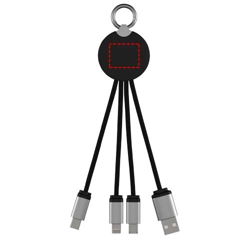 SCX.design C16 Kabel mit Leuchtlogo Noir, Blanc