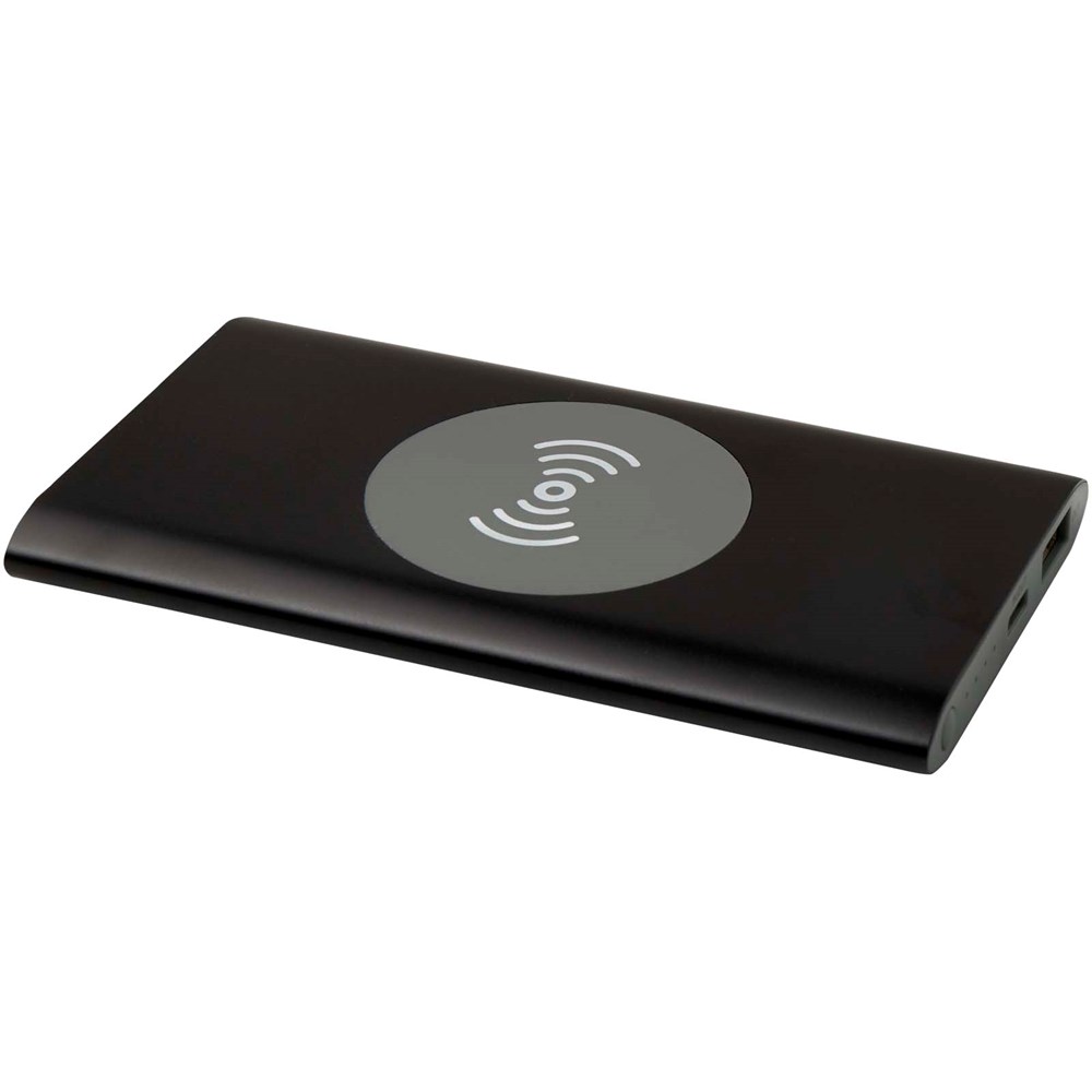 Juice 4000 mAh Typ-C kabellose Powerbank aus recyceltem Aluminium schwarz