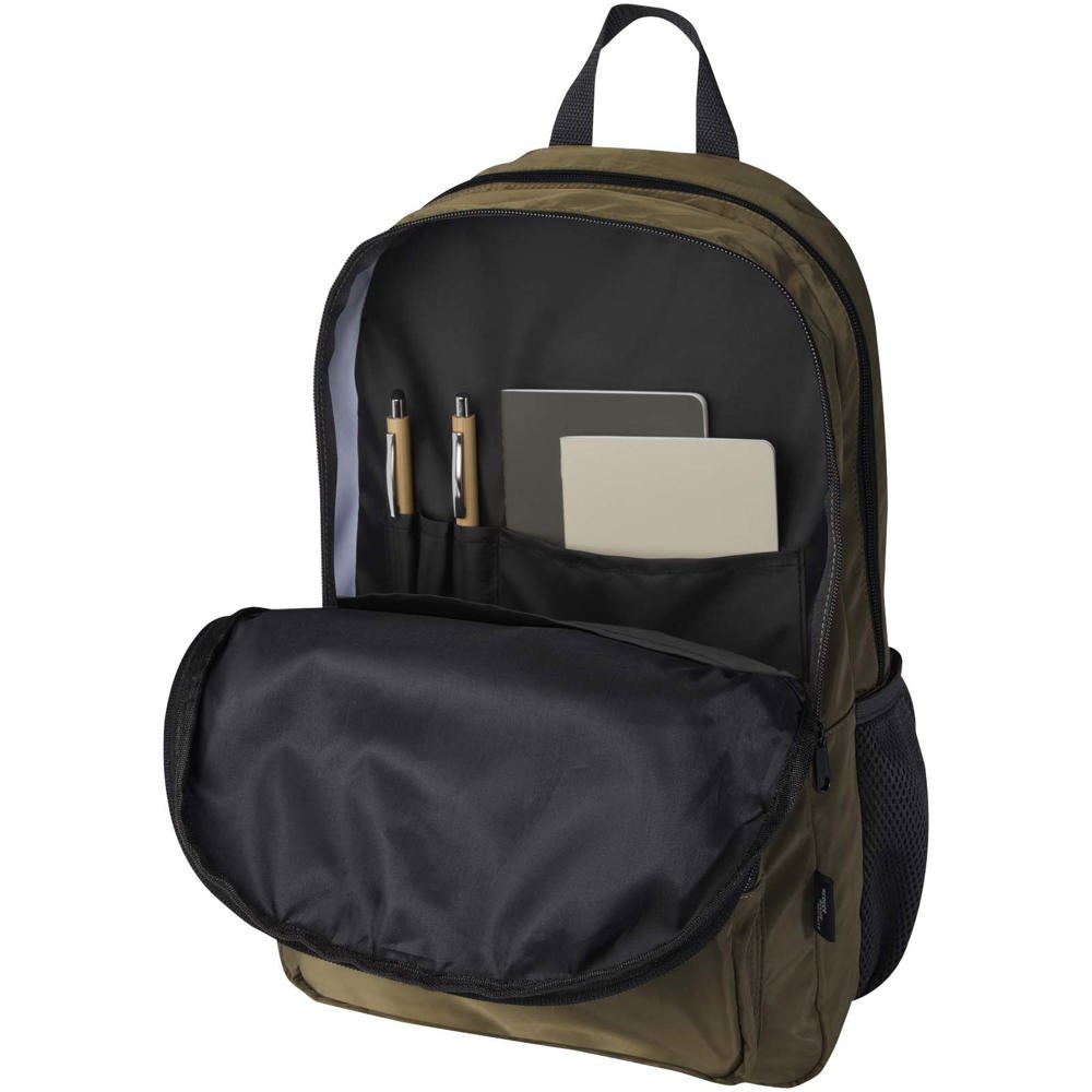 Sac à dos pour ordinateur portable 15'' Trend Plus recyclé certifié GRS de 20L Vert forêt