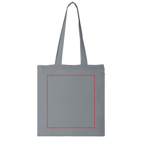 Sac shopping coton Carolina 100 gr/m² 7L gris