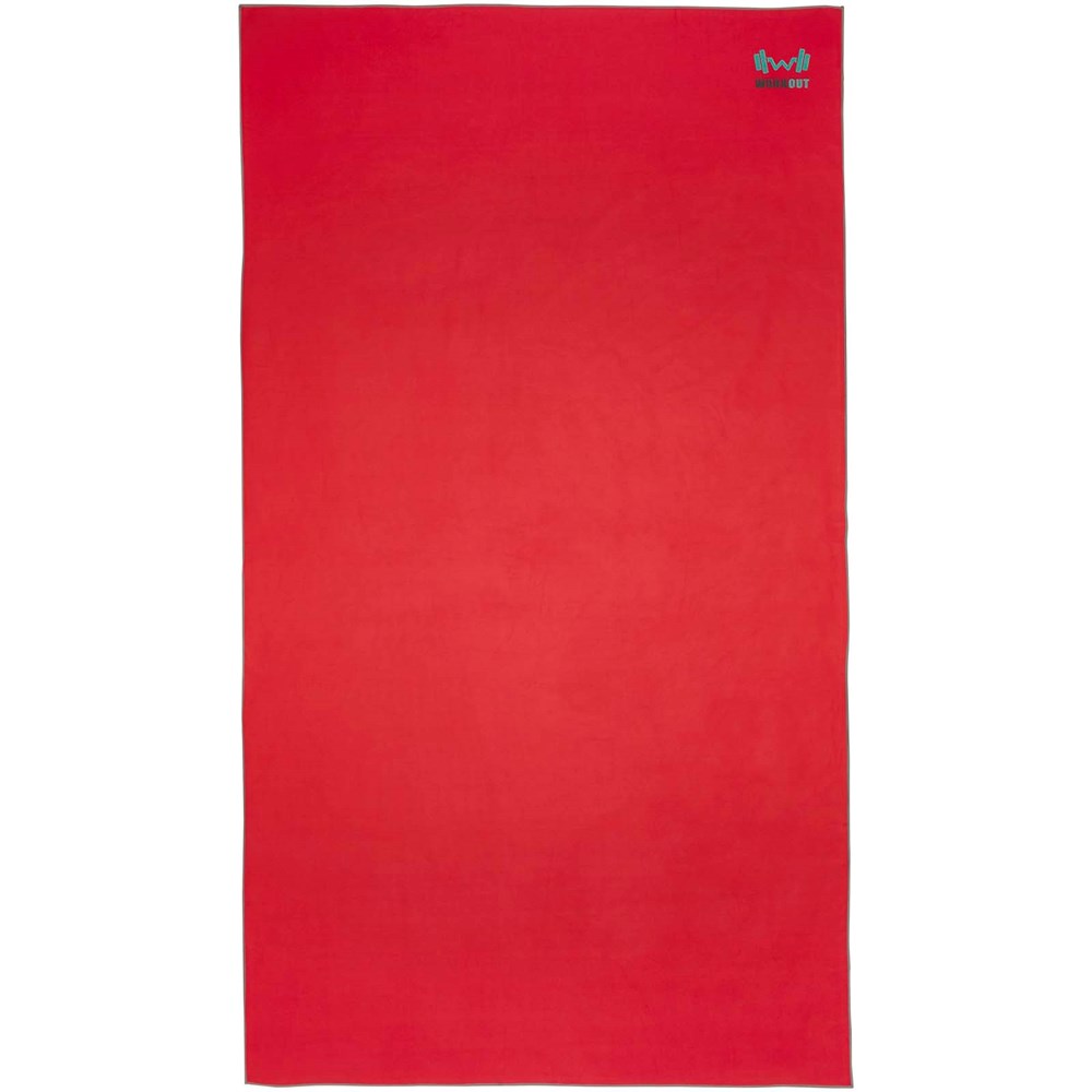 Pieter ultraleichtes und schnell trocknendes GRS Handtuch 100 × 180 cm rot