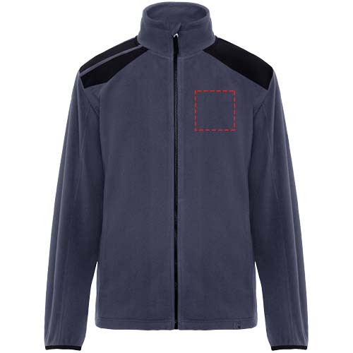 Terrano Mikrofleecejacke, unisex blei, schwarz