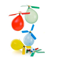 Ballon hélicoptère, set de 24 pièces
