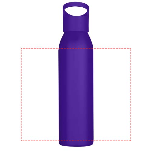 Bouteille d’eau Sky de 650 ml en acier inoxydable recyclé certifié RCS à simple paroi Violet moyen