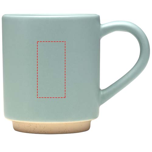 Tasse en céramique empilable Camilla, 180 ml, finition mate Bleu récif